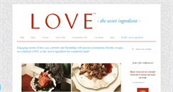 Desktop Screenshot of lovethesecretingredient.net
